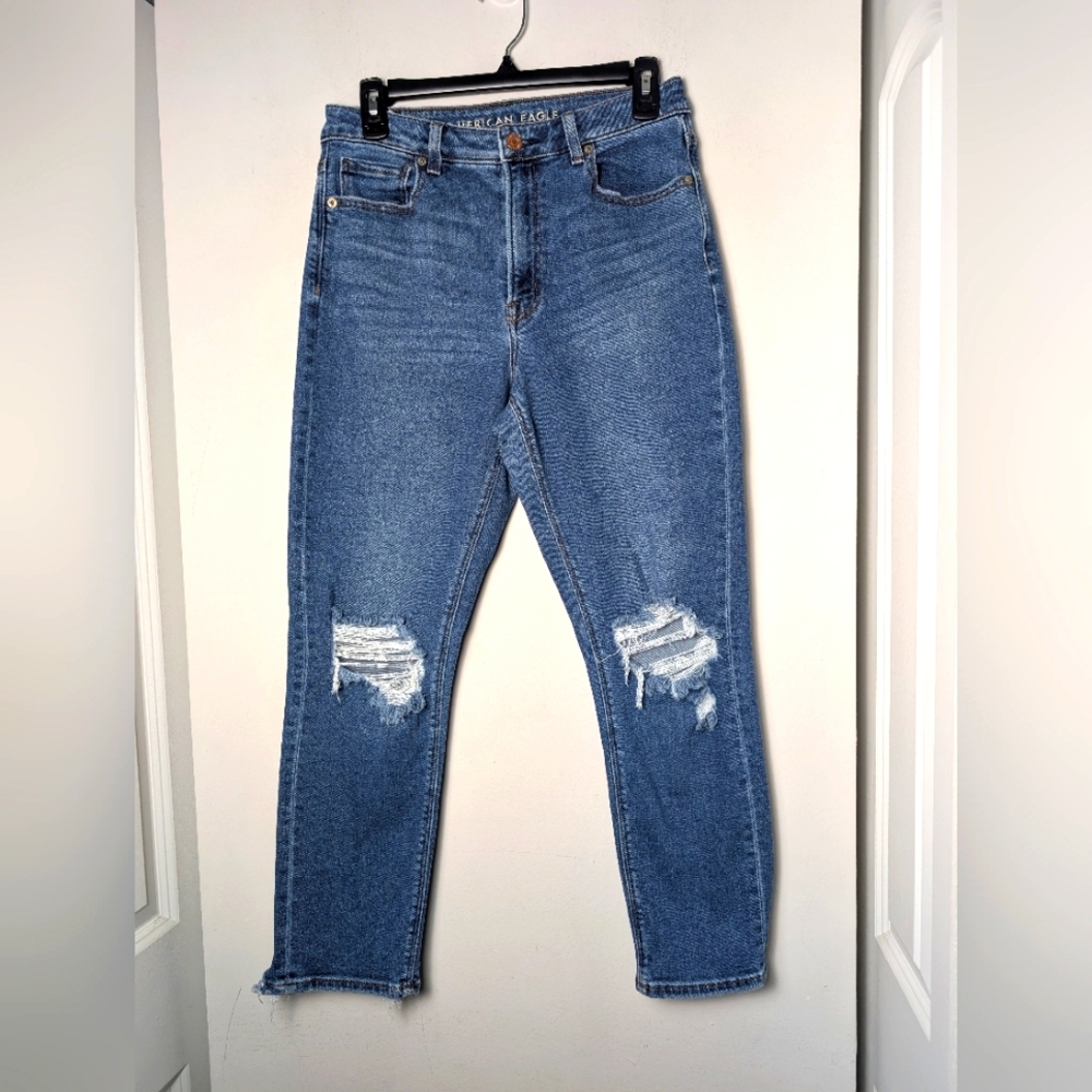American Eagle Outfitters Blue Straight Leg Jeans